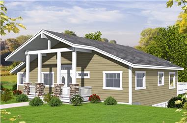 2-Bedroom, 2350 Sq Ft Cottage Home Plan - 132-1663 - Main Exterior