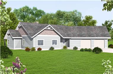 3-Bedroom, 2267 Sq Ft Cottage Home Plan - 132-1665 - Main Exterior