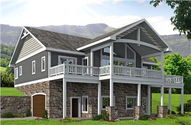 4-Bedroom, 2404 Sq Ft Cottage House Plan - 132-1673 - Front Exterior