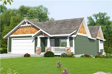 3-Bedroom, 3233 Sq Ft Cottage Home Plan - 132-1682 - Main Exterior