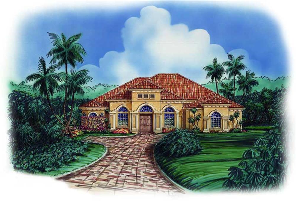 This image shows the exterior for these Mediterranean Designs.