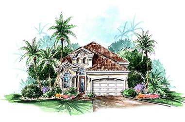 2-Bedroom, 1802 Sq Ft Florida Style Home Plan - 133-1057 - Main Exterior