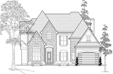 4-Bedroom, 4108 Sq Ft Luxury Home Plan - 134-1009 - Main Exterior