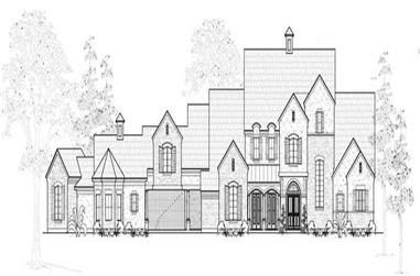 4-Bedroom, 6543 Sq Ft Farmhouse House Plan - 134-1022 - Front Exterior