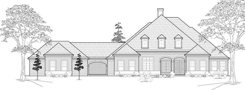 Luxury home (ThePlanCollection: Plan #134-1029)