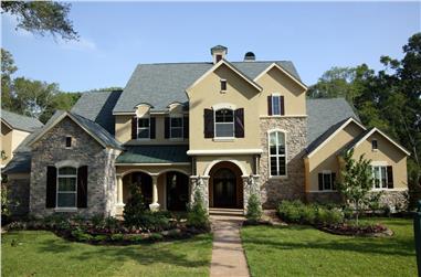 4-Bedroom, 5881 Sq Ft Traditional House Plan - 134-1041 - Front Exterior