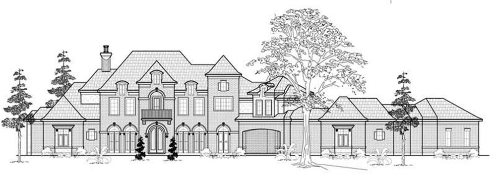 Luxury home (ThePlanCollection: Plan #134-1054)