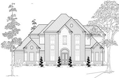 4-Bedroom, 4226 Sq Ft Luxury House Plan - 134-1055 - Front Exterior