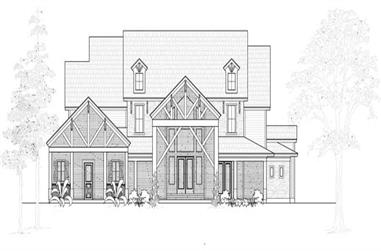 4-Bedroom, 4897 Sq Ft Farmhouse House Plan - 134-1069 - Front Exterior