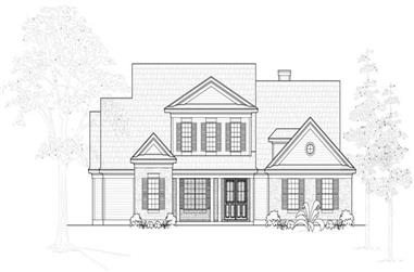 4-Bedroom, 4633 Sq Ft Country House Plan - 134-1090 - Front Exterior