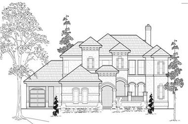 4-Bedroom, 4478 Sq Ft Mediterranean Home Plan - 134-1111 - Main Exterior