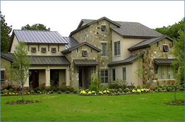 4-Bedroom, 4530 Sq Ft Country Home Plan - 134-1133 - Main Exterior