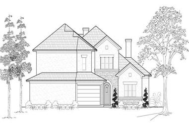 3-Bedroom, 4482 Sq Ft Mediterranean Home Plan - 134-1135 - Main Exterior