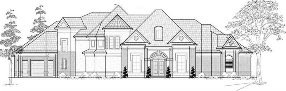 Luxury home (ThePlanCollection: Plan #134-1137)