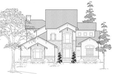 4-Bedroom, 4337 Sq Ft Mediterranean Home Plan - 134-1138 - Main Exterior