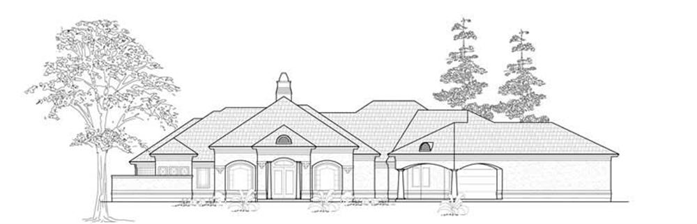 Luxury home (ThePlanCollection: Plan #134-1150)