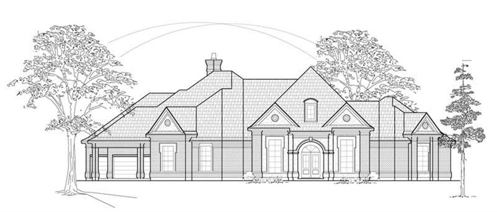 Luxury home (ThePlanCollection: Plan #134-1151)