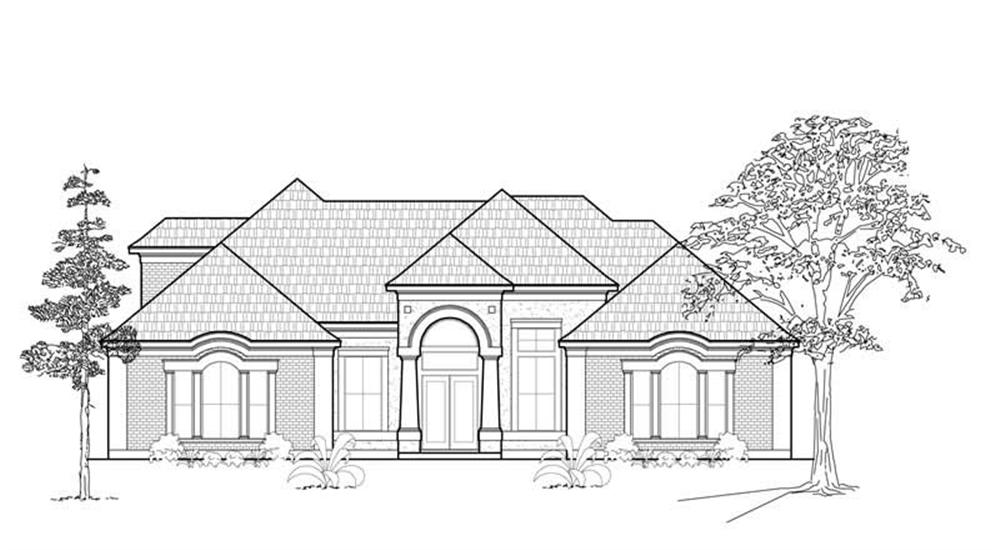 Luxury home (ThePlanCollection: Plan #134-1170)
