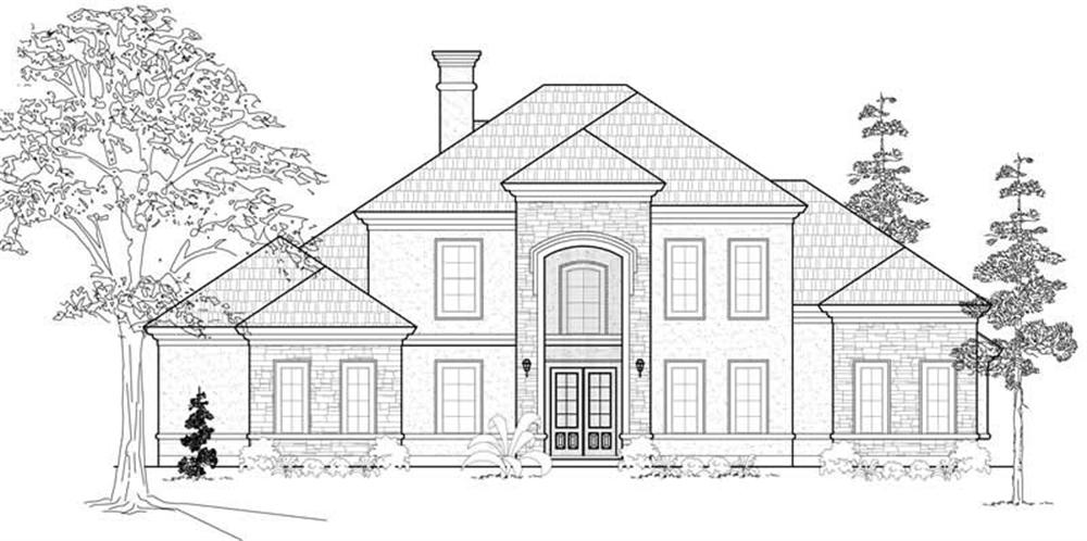 Luxury home (ThePlanCollection: Plan #134-1188)