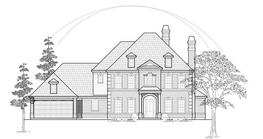 Luxury home (ThePlanCollection: Plan #134-1198)