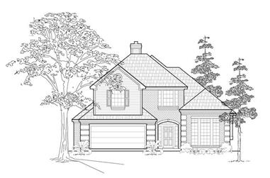 3-Bedroom, 2479 Sq Ft Traditional House Plan - 134-1229 - Front Exterior