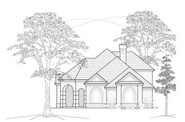 1-Bedroom, 2910 Sq Ft Traditional House Plan - 134-1269 - Front Exterior