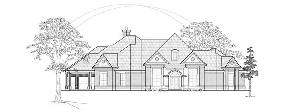 Luxury home (ThePlanCollection: Plan #134-1295)