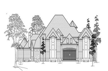 4-Bedroom, 8636 Sq Ft Luxury House Plan - 134-1303 - Front Exterior