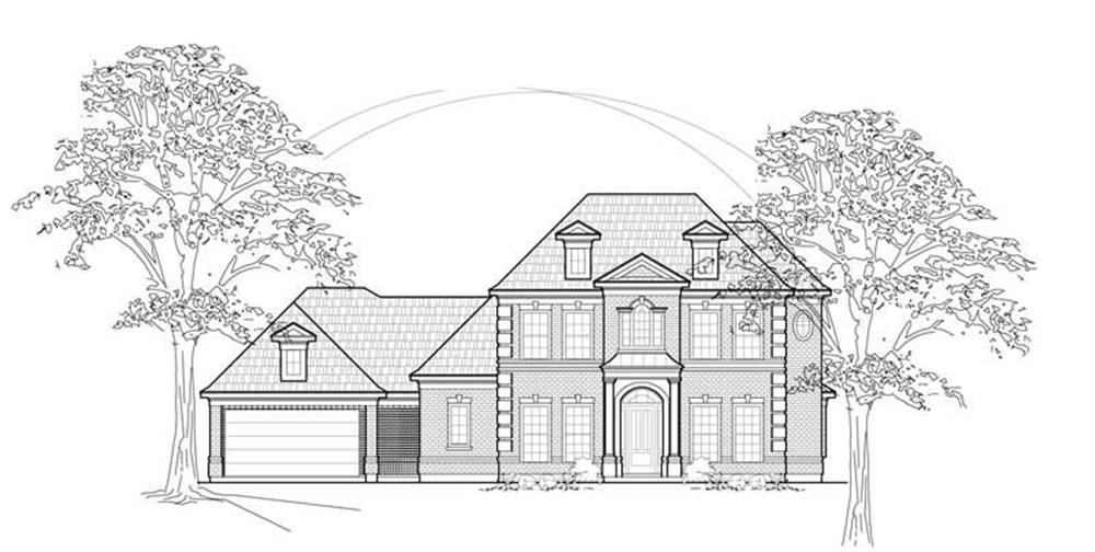 Luxury home (ThePlanCollection: Plan #134-1308)