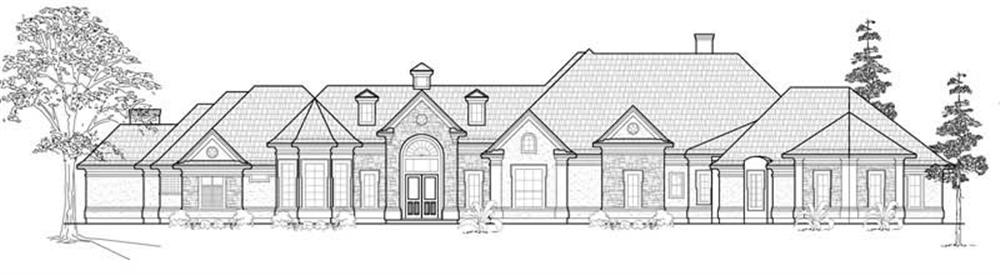 Luxury home (ThePlanCollection: Plan #134-1309)