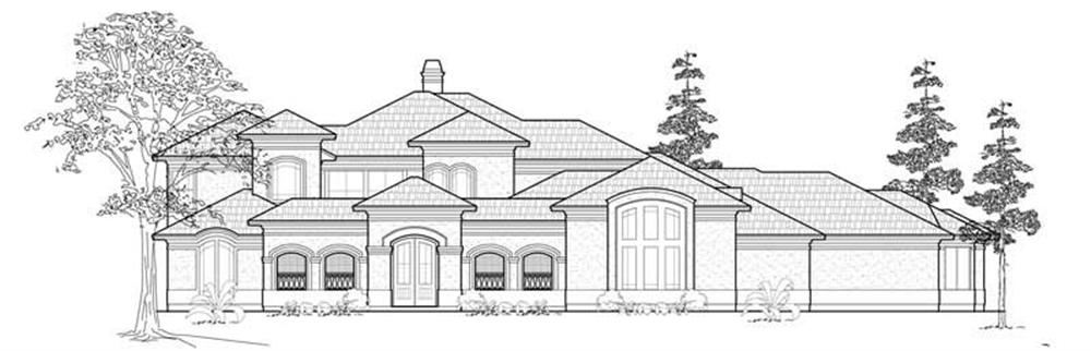 Luxury home (ThePlanCollection: Plan #134-1311)