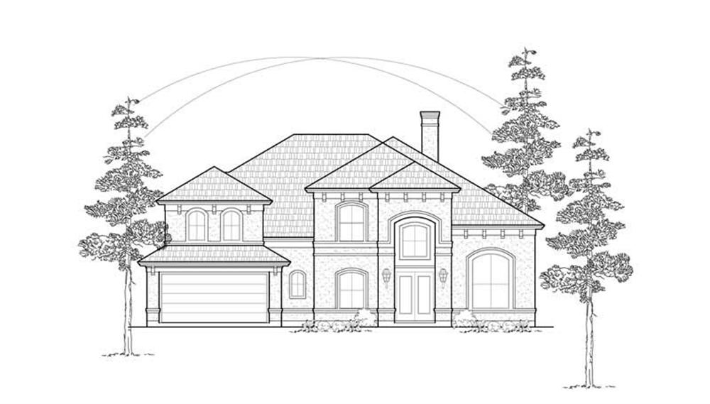 Luxury home (ThePlanCollection: Plan #134-1318)
