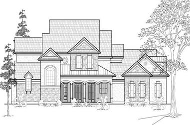 4-Bedroom, 4405 Sq Ft Country Home Plan - 134-1320 - Main Exterior