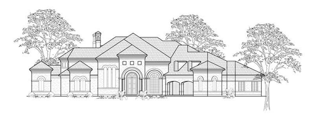Luxury home (ThePlanCollection: Plan #134-1333)
