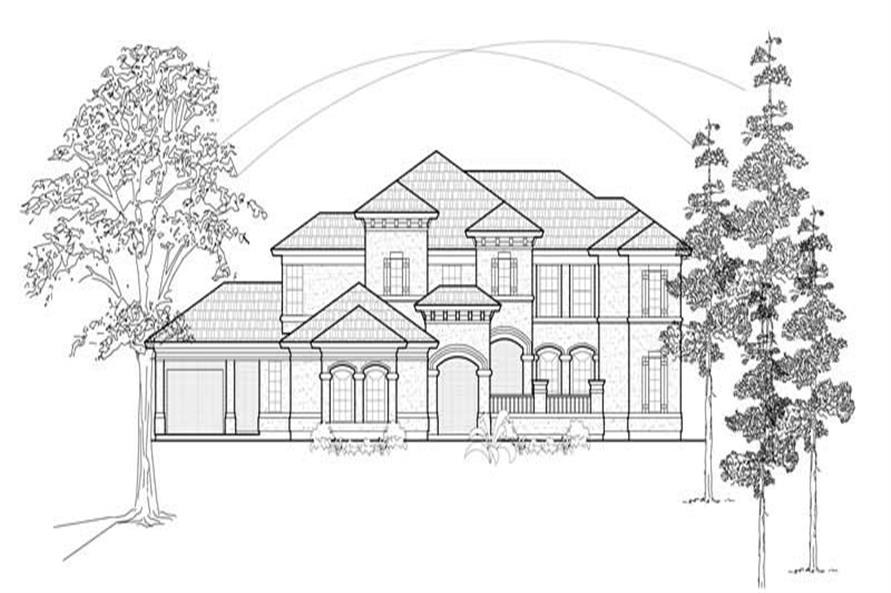 MAIN ELEVATION of this 5-Bedroom,4434 Sq Ft Plan -4434