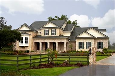 4-Bedroom, 4323 Sq Ft Farmhouse House Plan - 134-1344 - Front Exterior
