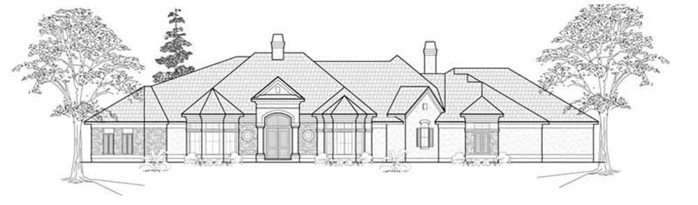 Luxury home (ThePlanCollection: Plan #134-1370)