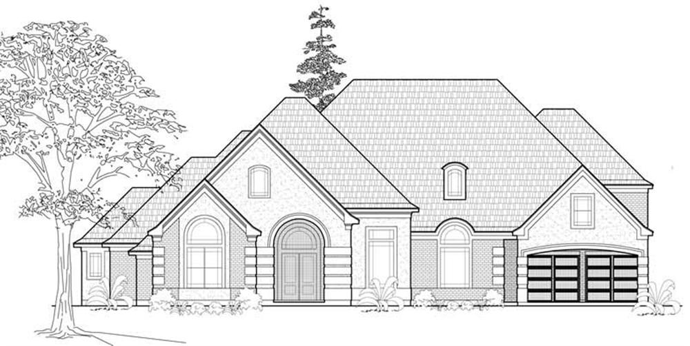 Luxury home (ThePlanCollection: Plan #134-1384)