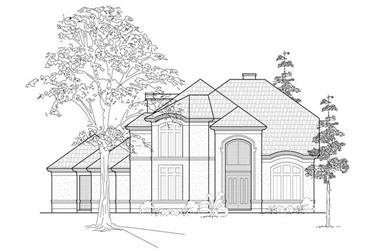 4-Bedroom, 4134 Sq Ft Luxury House Plan - 134-1403 - Front Exterior