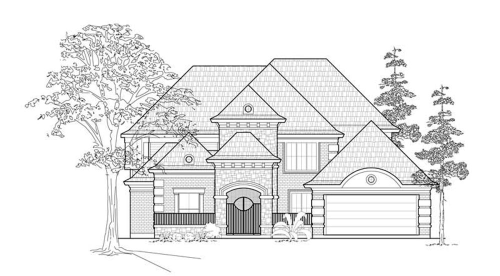 Luxury home (ThePlanCollection: Plan #134-1407)