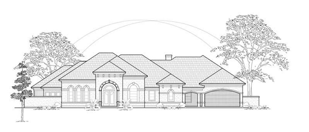 Luxury home (ThePlanCollection: Plan #134-1408)