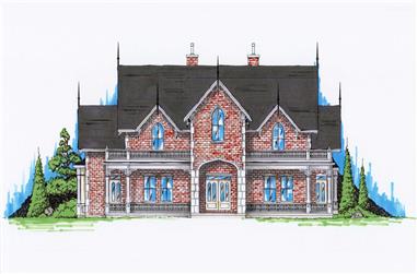 5-Bedroom, 4811 Sq Ft Luxury House Plan - 135-1008 - Front Exterior