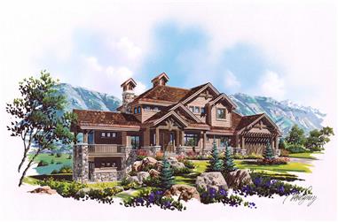 6-Bedroom, 3458 Sq Ft Country House Plan - 135-1024 - Front Exterior