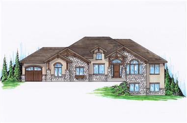 6-Bedroom, 2091 Sq Ft Country Home Plan - 135-1129 - Main Exterior