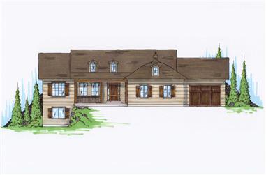 6-Bedroom, 1798 Sq Ft Small House Plans - 135-1167 - Front Exterior