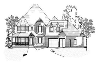 4-Bedroom, 3191 Sq Ft Country House Plan - 135-1210 - Front Exterior