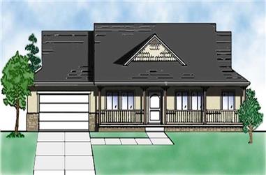 3-Bedroom, 2356 Sq Ft Country Home Plan - 135-1294 - Main Exterior