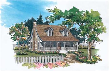 3-Bedroom, 1673 Sq Ft Country House Plan - 137-1090 - Front Exterior