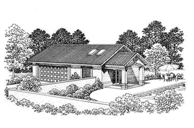 1-Bedroom, 876 Sq Ft Garage House Plan - 137-1106 - Front Exterior