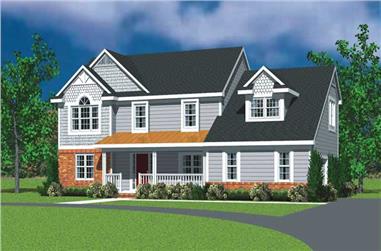 4-Bedroom, 2359 Sq Ft Country Home Plan - 137-1112 - Main Exterior
